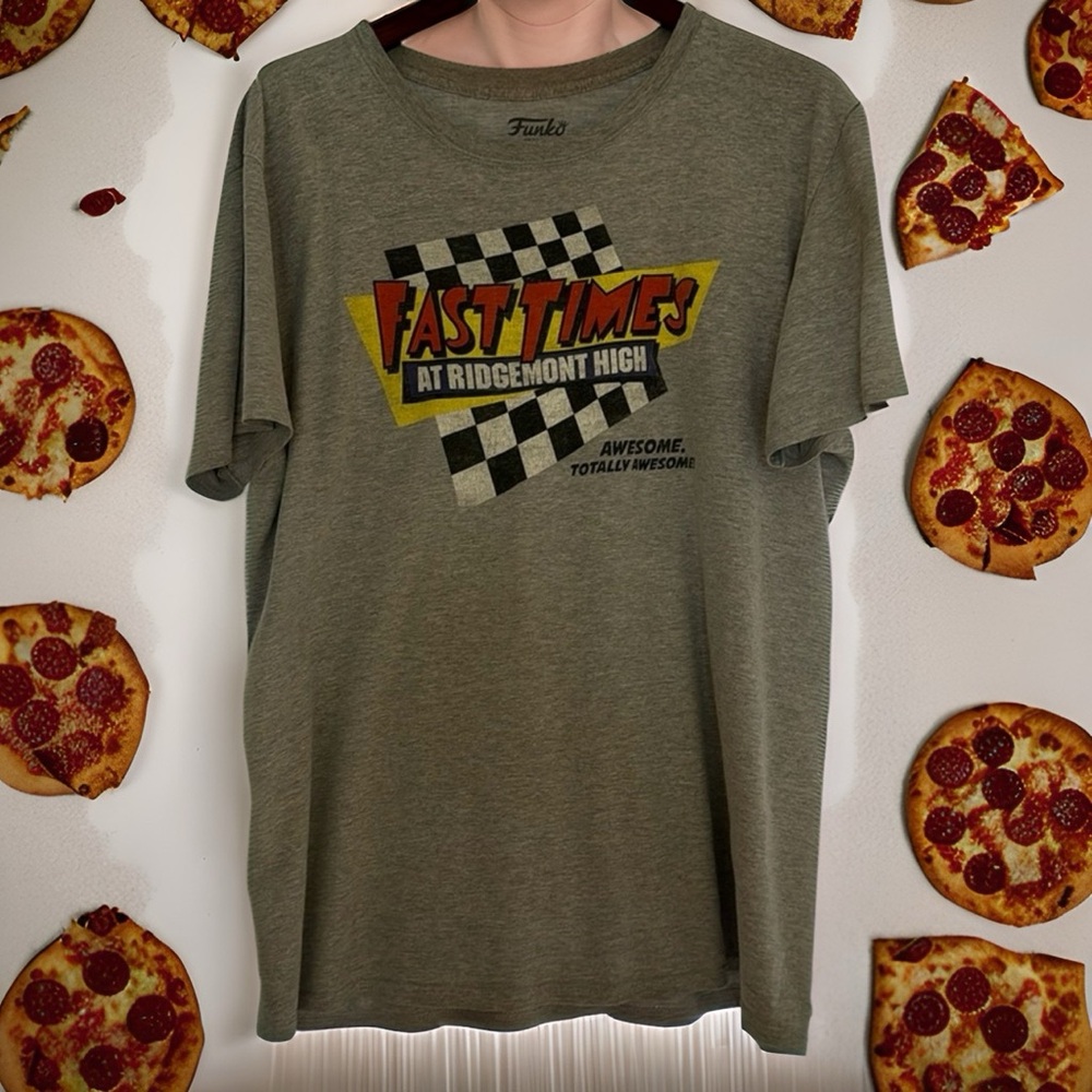 In its original box legendary “Fast Times At Ridgemont High” t-shirt from Funko